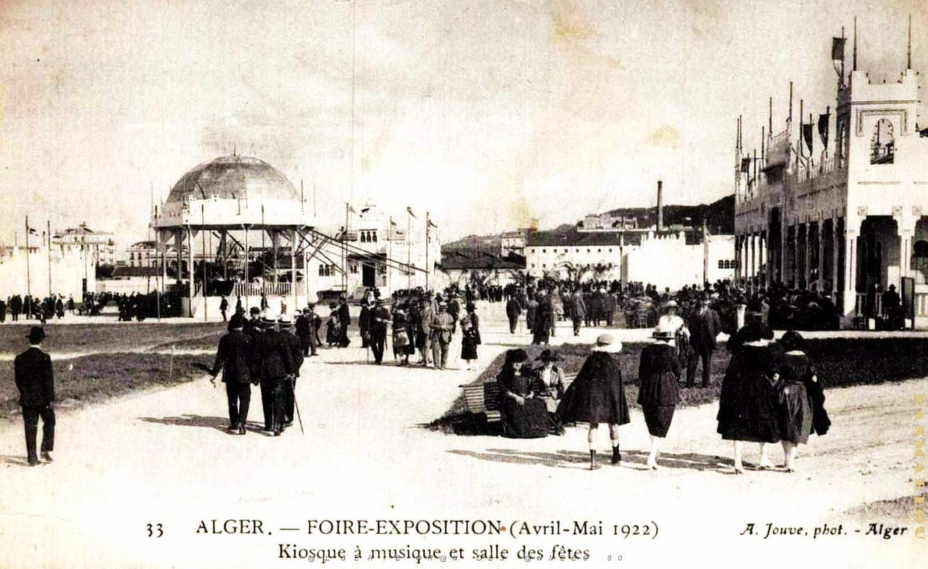 Alger - Foire-Expo - Kiosque a Musique et Salle Fetes - 1922.jpg